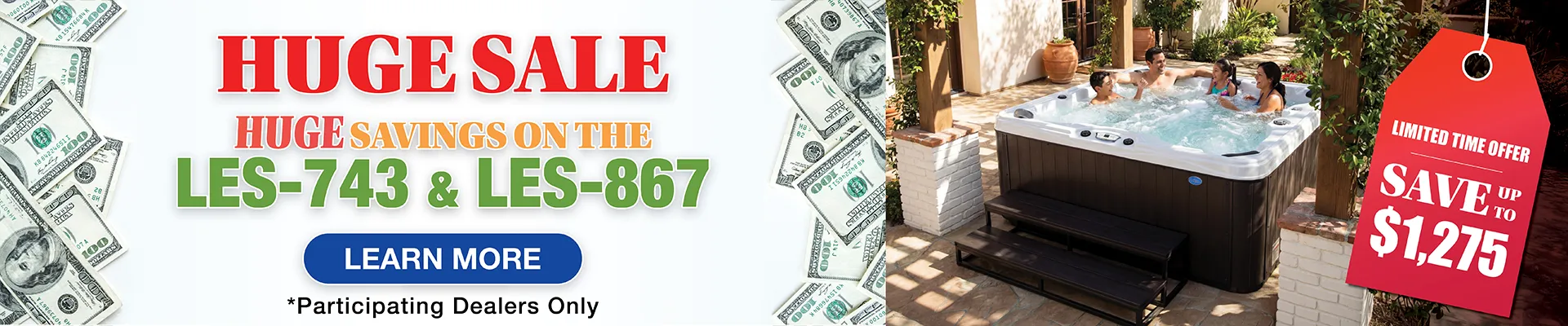 Calspas hot tub being used in a family setting - Tucson